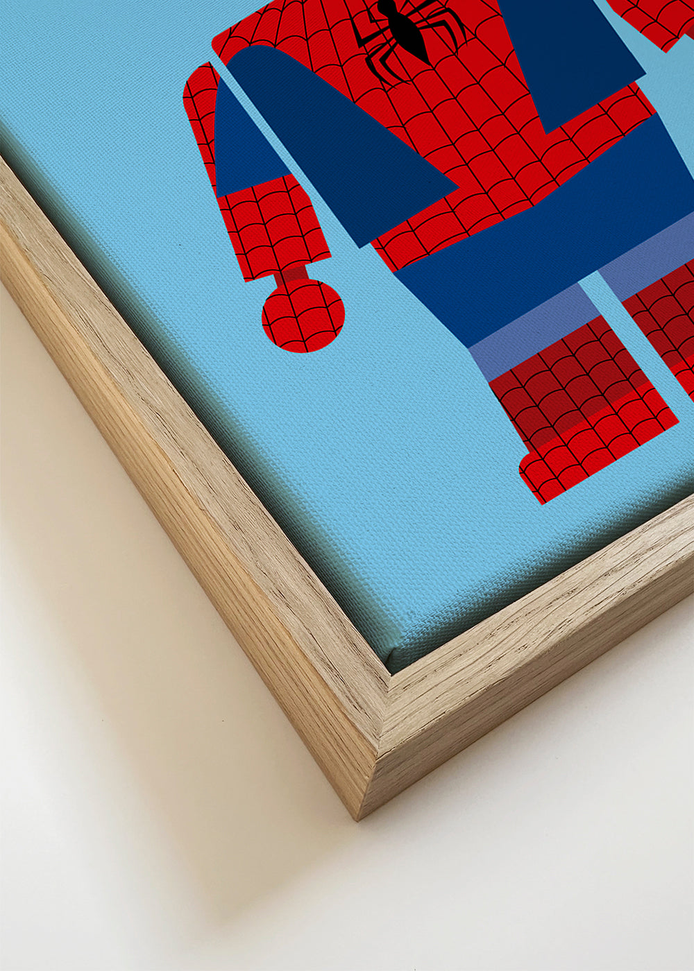 Kinderposter superheld speelgoedfiguur