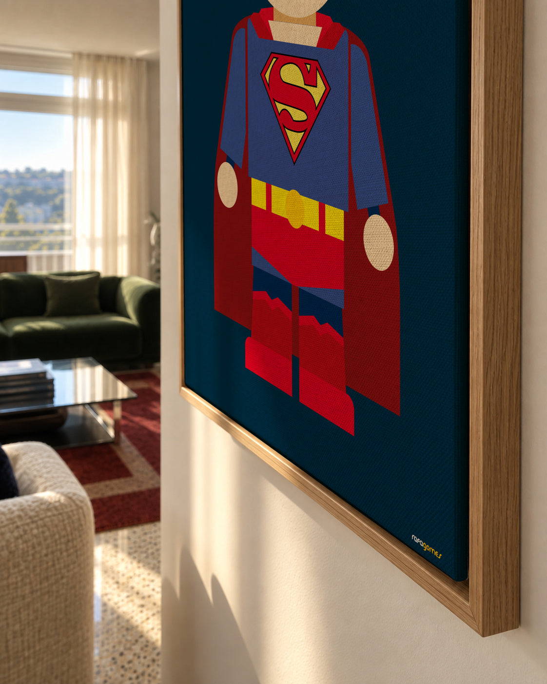 Toy Superman - Framed canvas detail