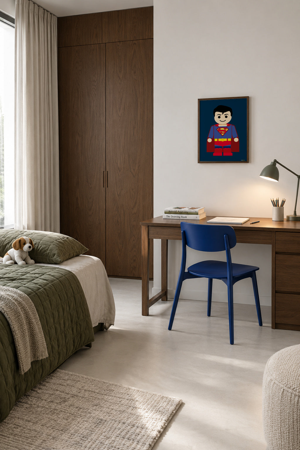 Toy Superman - Framed poster in an interior