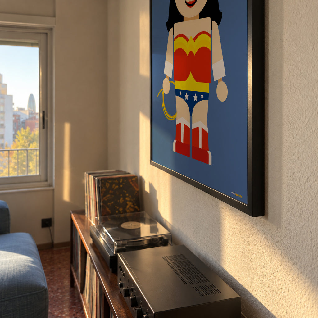 Toy Wonder Woman - Framed poster detail