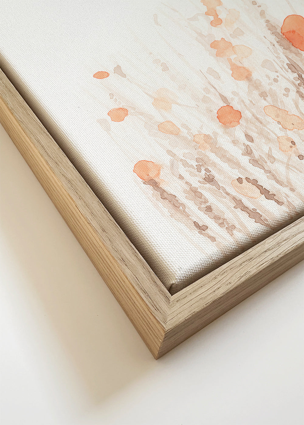 Botanische print met delicate gedroogde bloemen