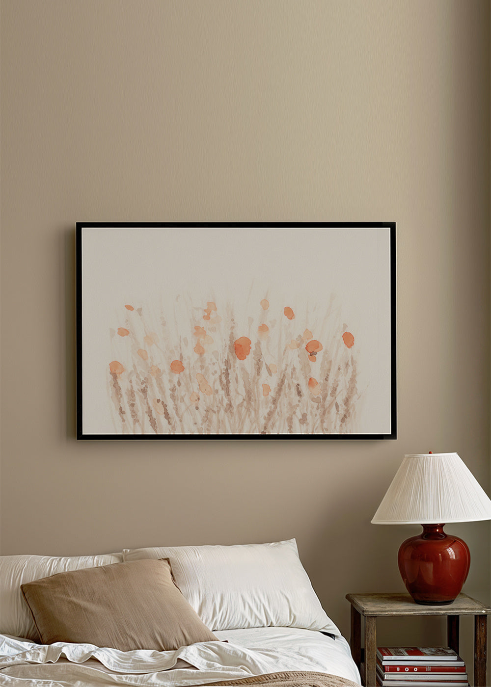 Botanicals 1 - Framed poster in an interior
