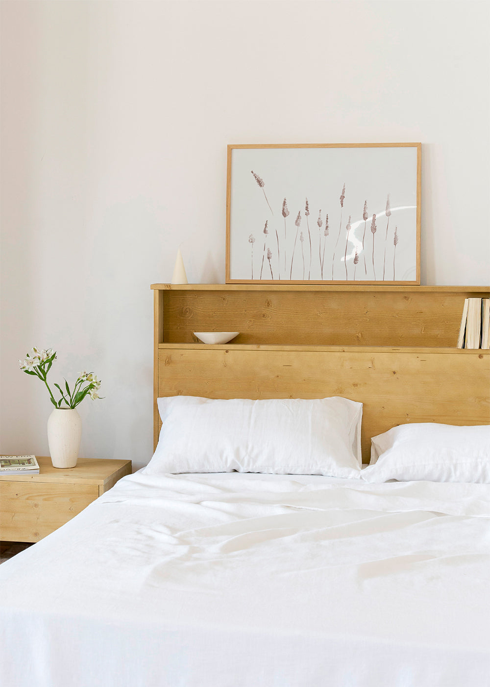 Botanische poster met tere wilde aren