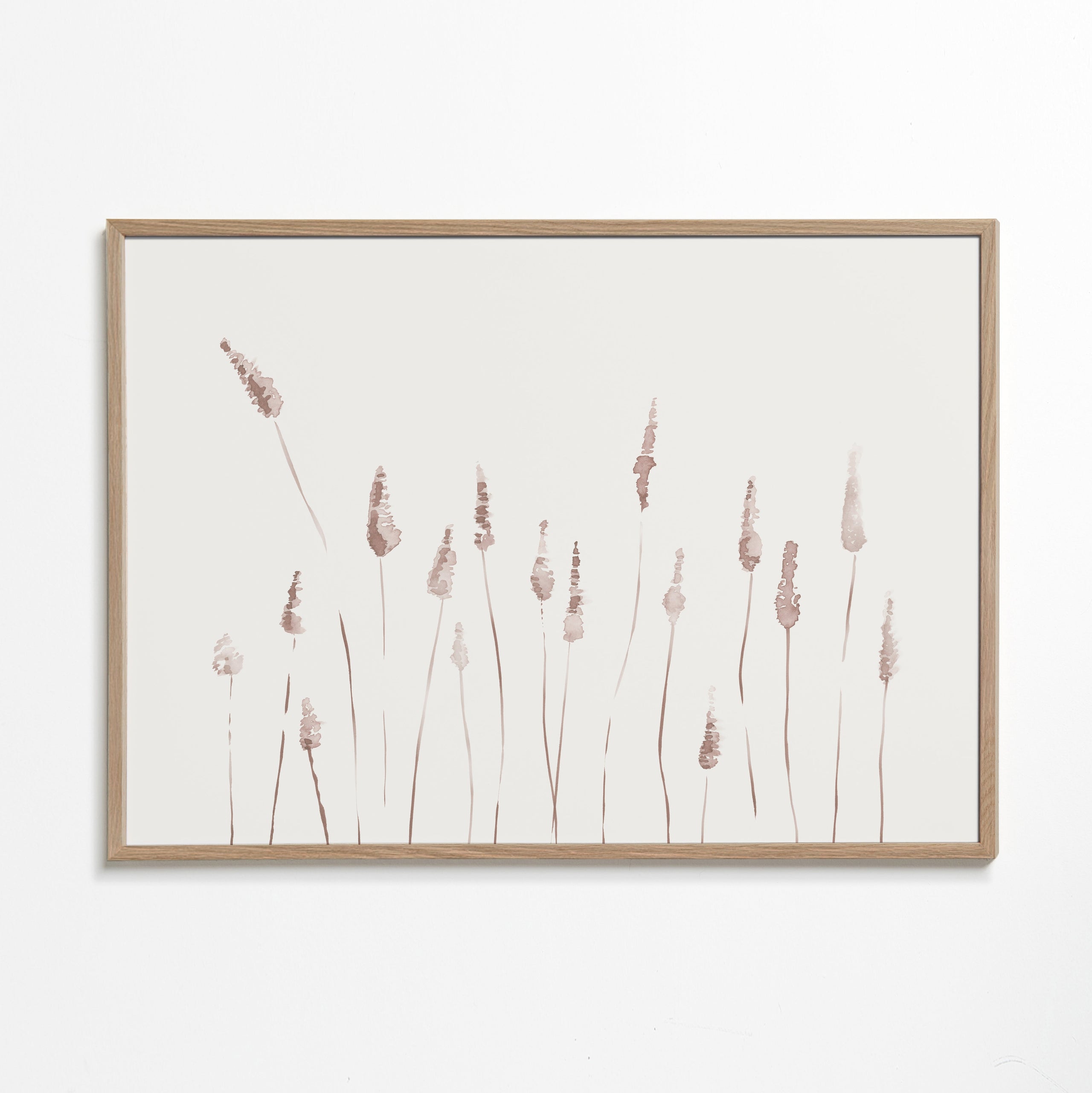 Botanische poster met tere wilde aren