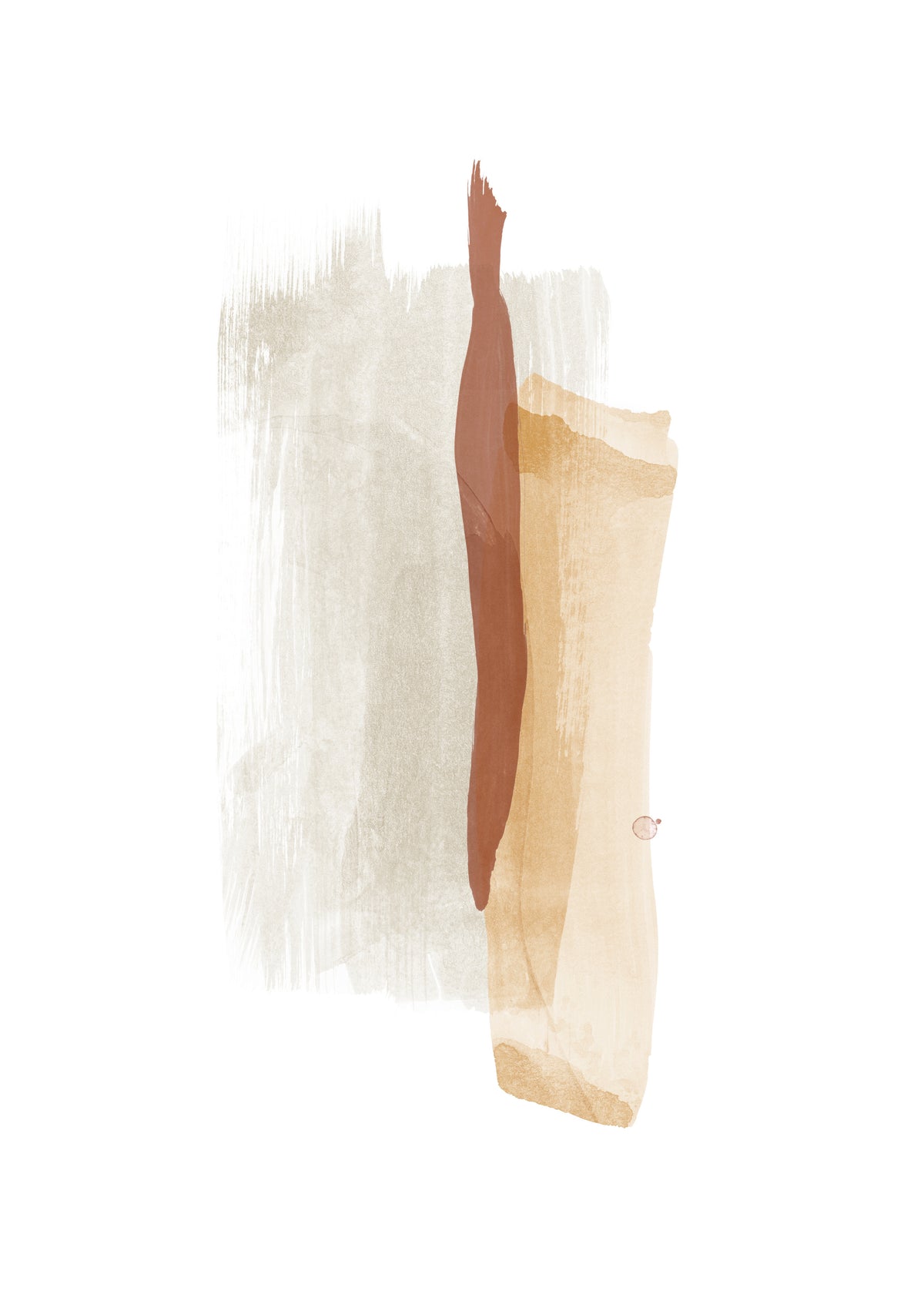 Brush strokes N 5 Warm colors - Unframed art print