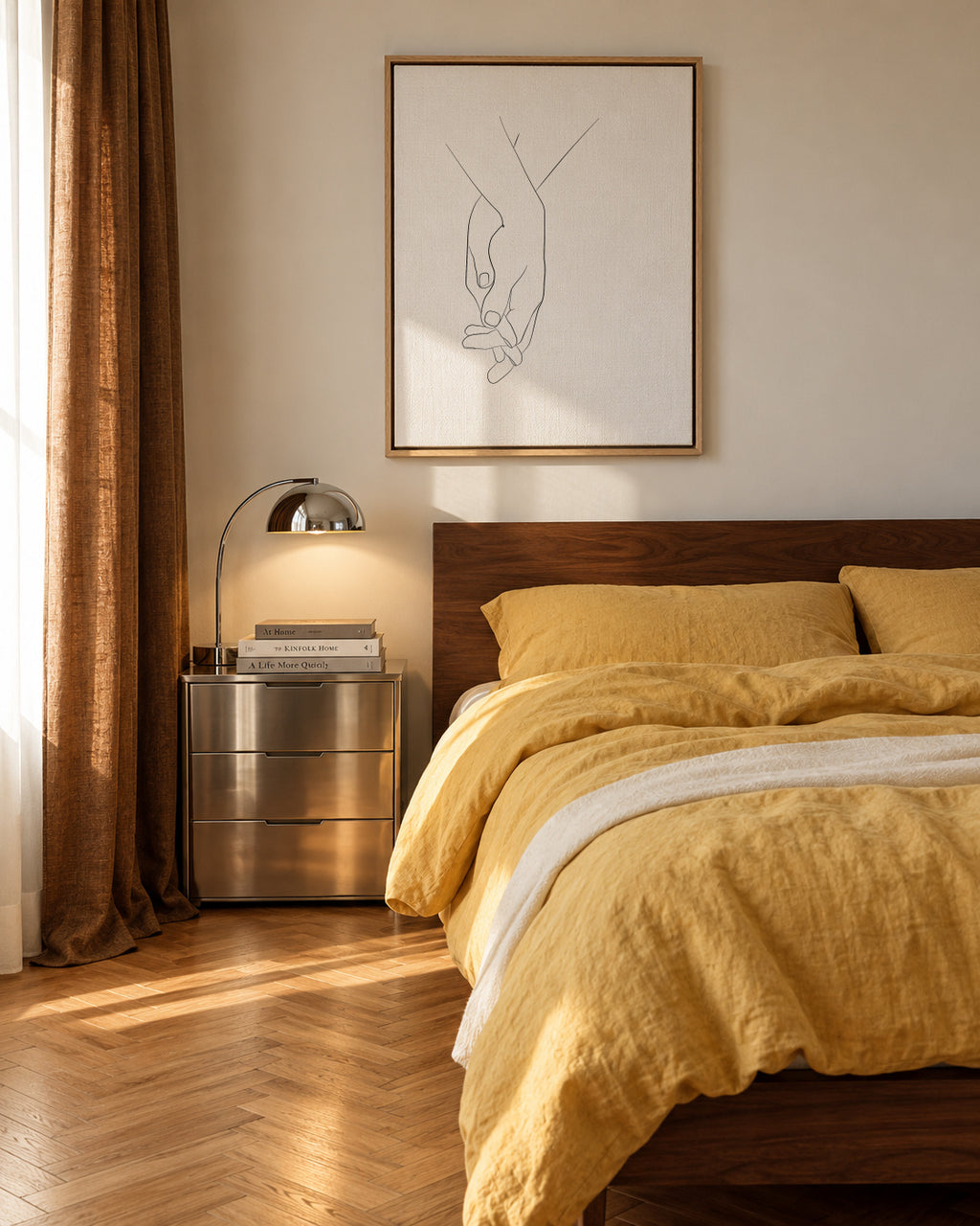 Hands - Walk with me - Framed canvas in an interior