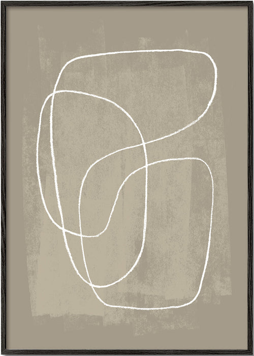 Minimalistisch design organische lijnen beige