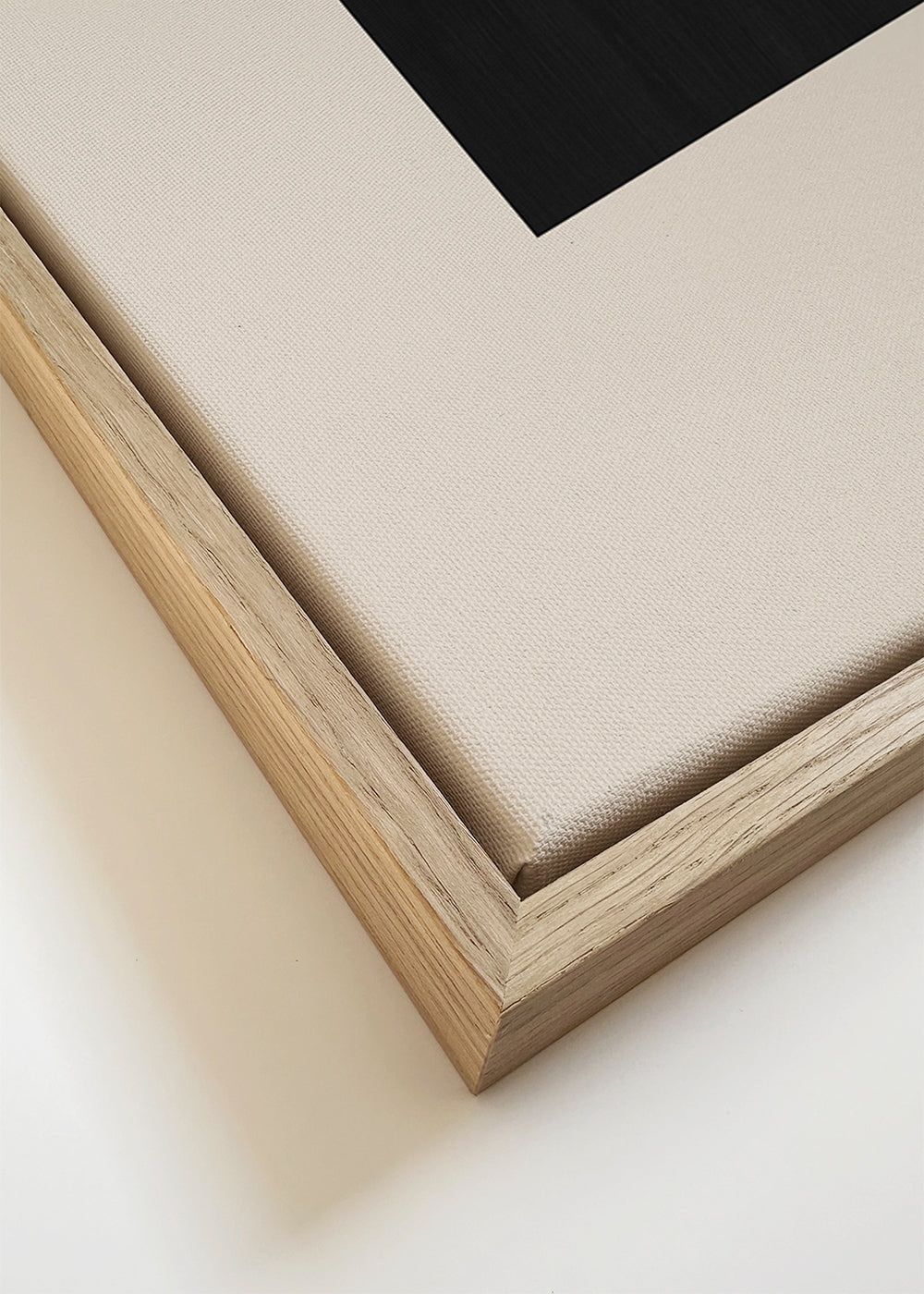 Geometrische poster met minimalistische bruine en zwarte vormen