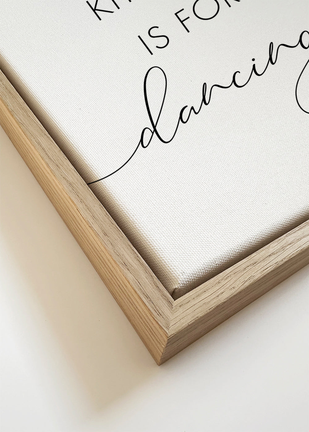Keuken kunst met typografische tekst en kalligrafische touch