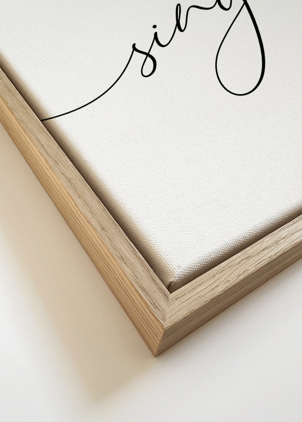 Minimalistische poster met badkamertekst
