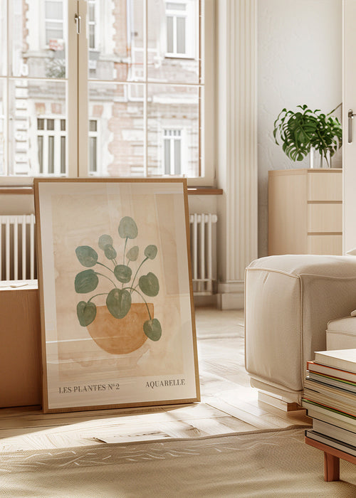 Botanische poster aquarel bladeren