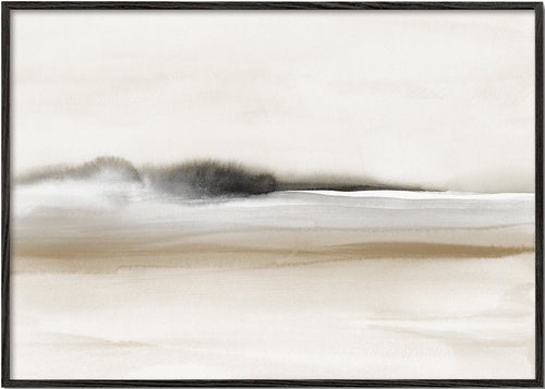 Landschapskunst wazige sepia horizon