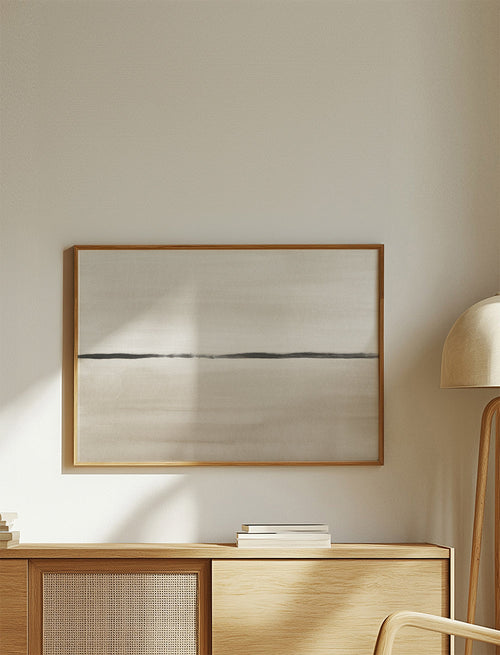 Minimalistische horizon in beige tinten