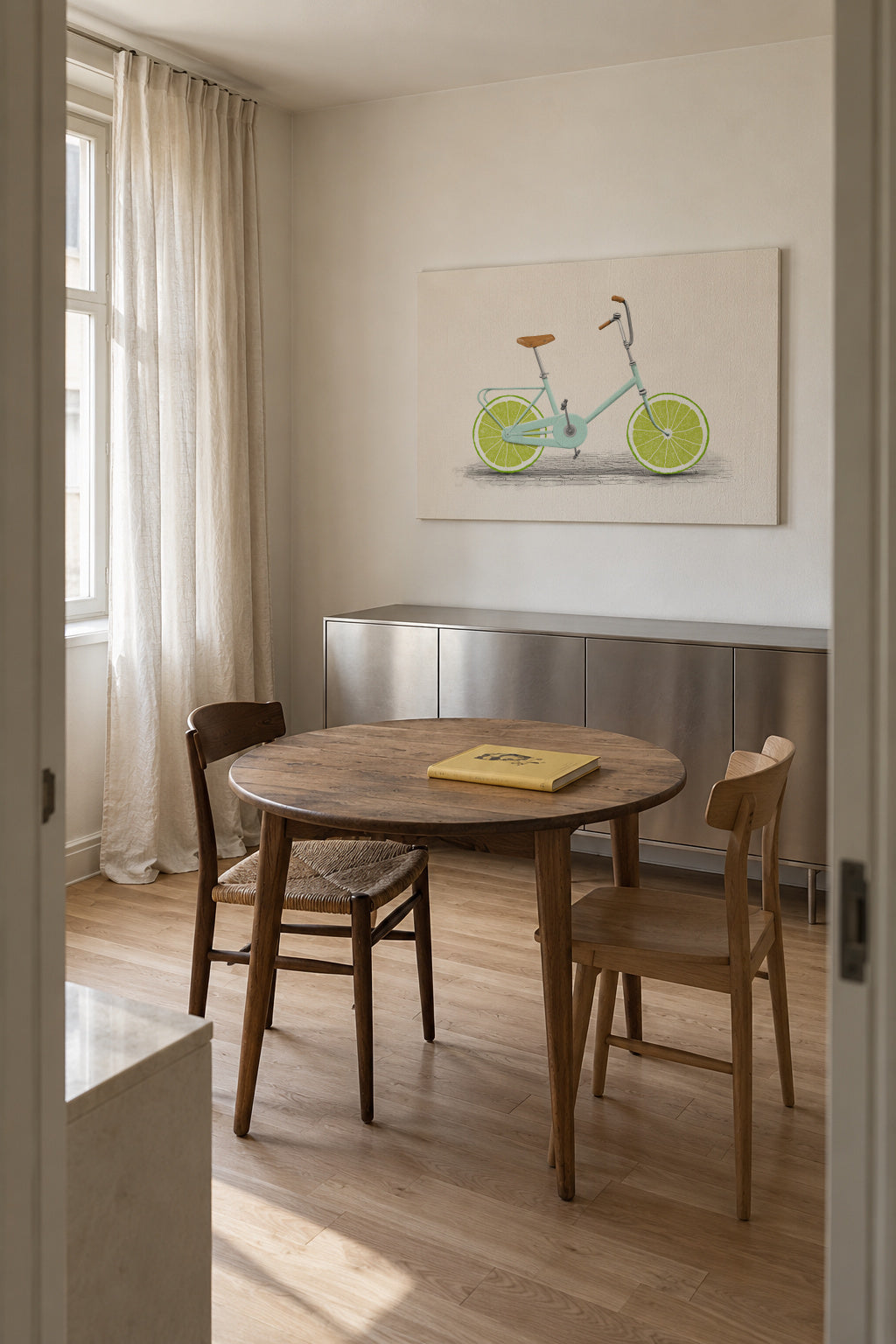 Acid - Unframed canvas in an interior