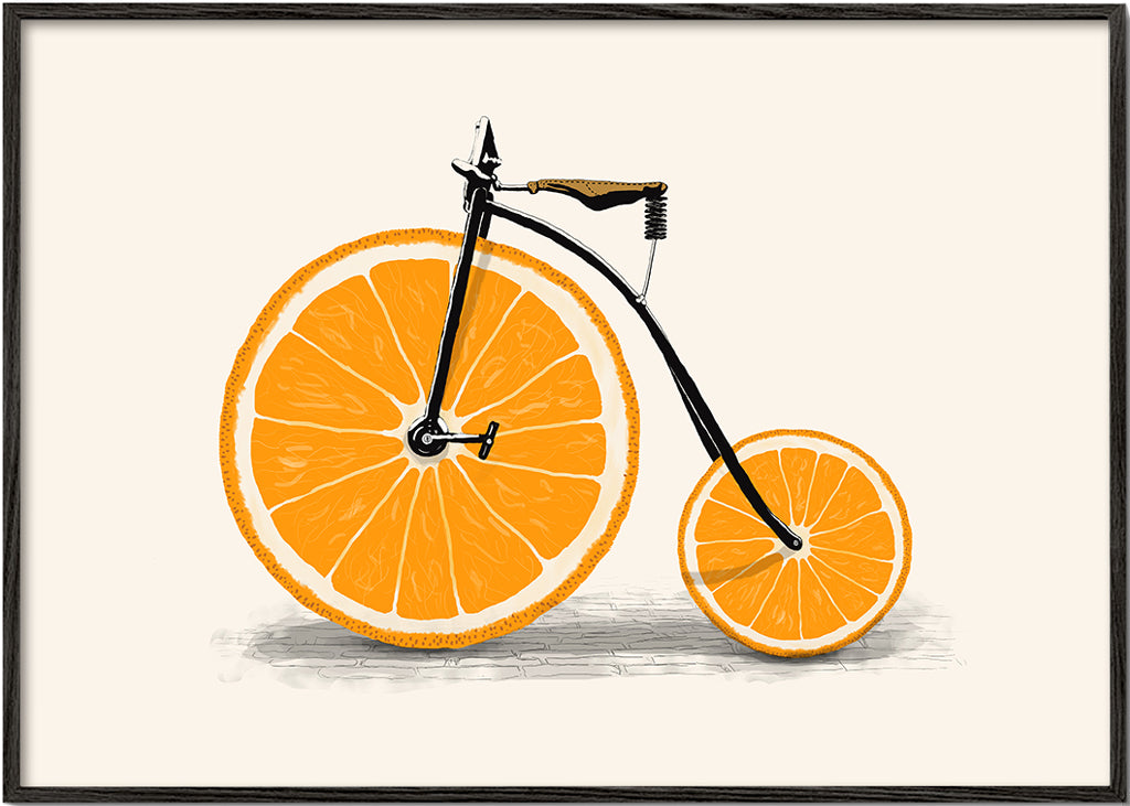 Keuken kunst: sinaasappelfiets