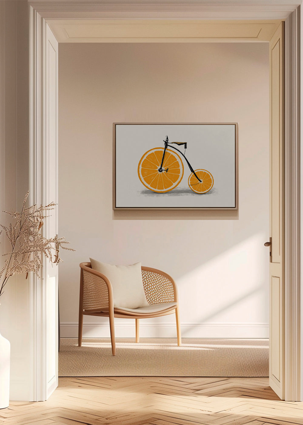 Keuken kunst: sinaasappelfiets