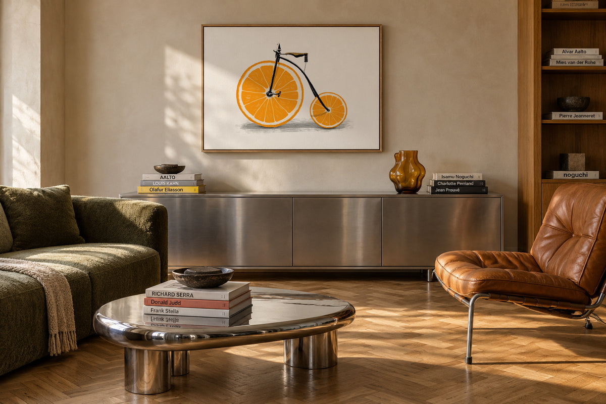 Vitamin - Framed canvas in an interior