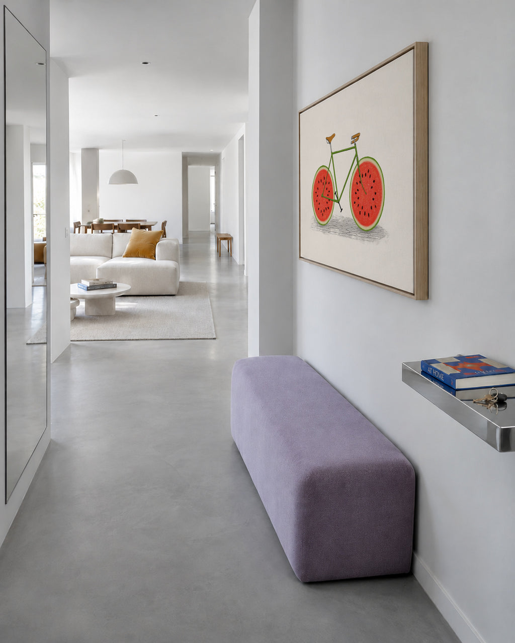 Juicy - Framed canvas in an interior
