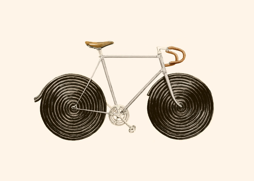 Dropfiets illustratie