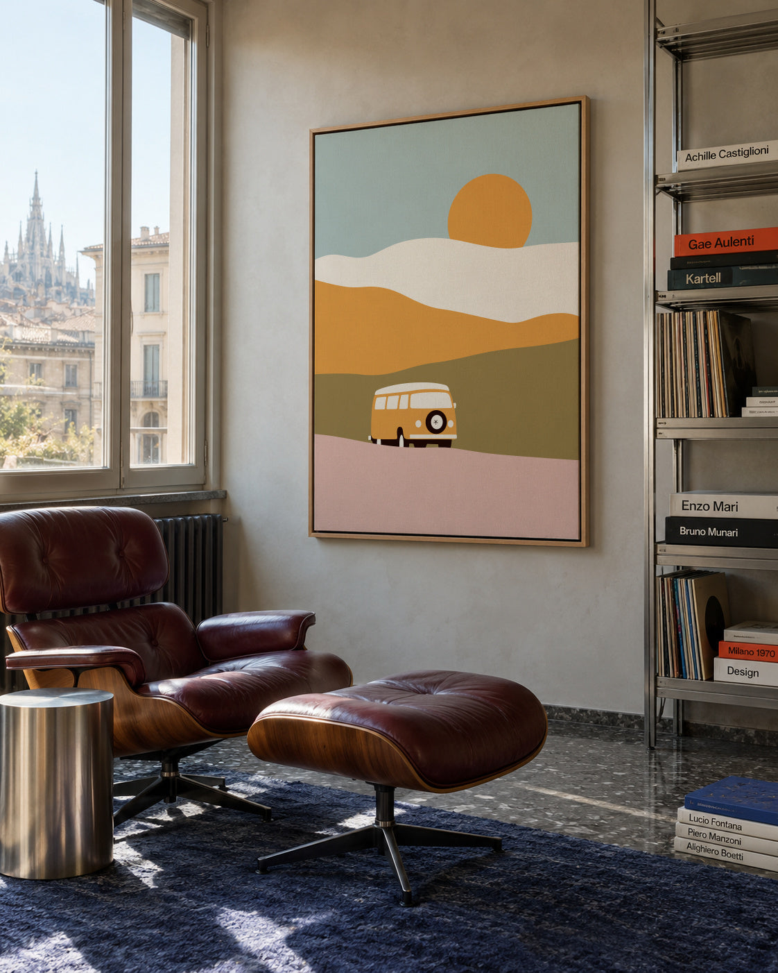 Van - Minimal - Framed canvas in an interior