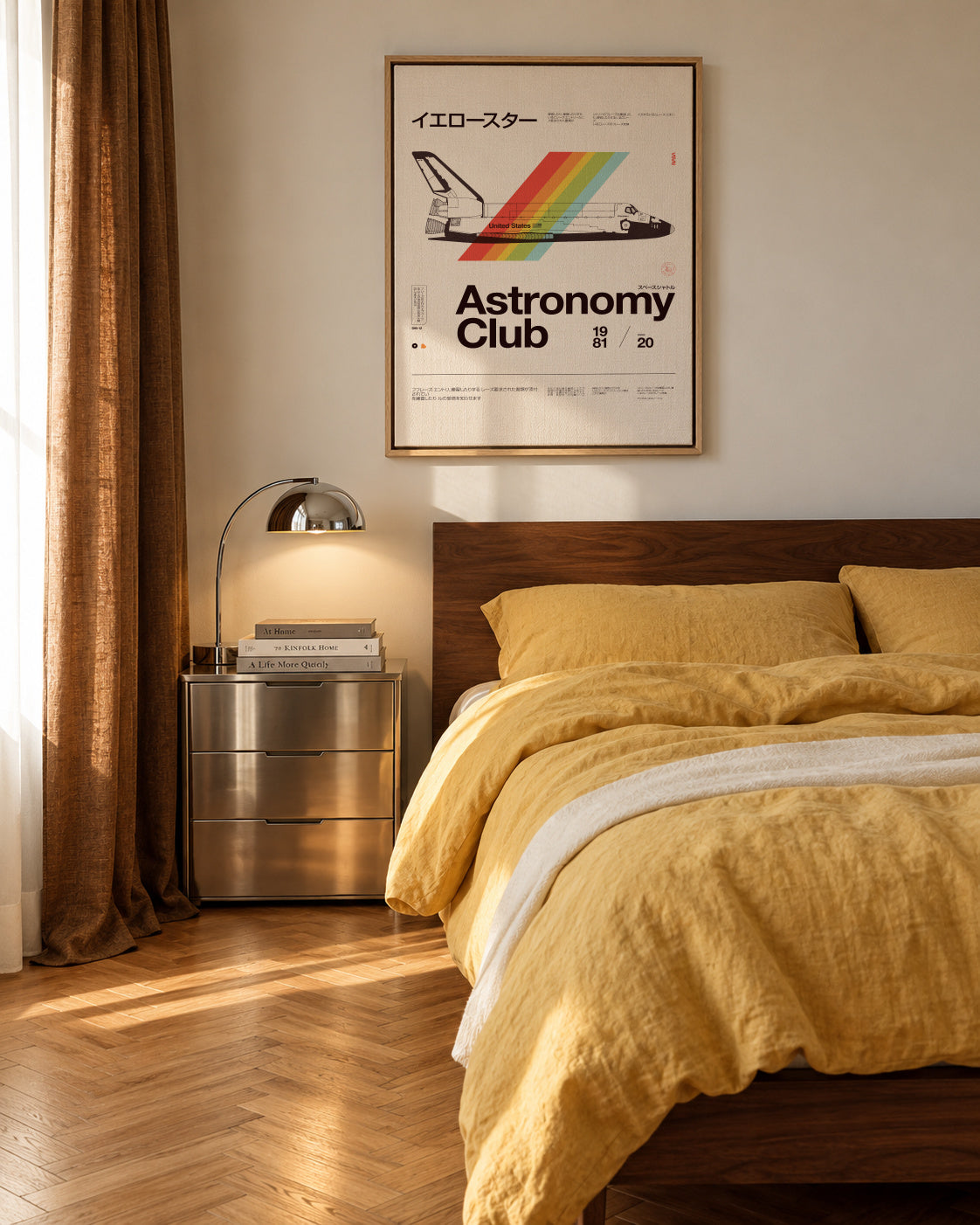 Astronomy Club - Framed canvas in an interior