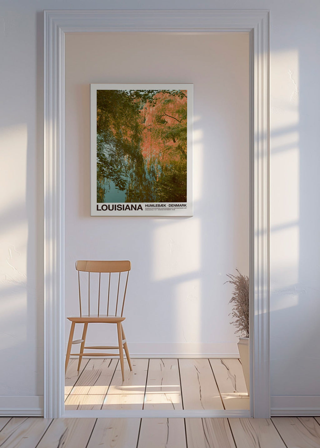Landschapskunst met meer en zachte reflecties
