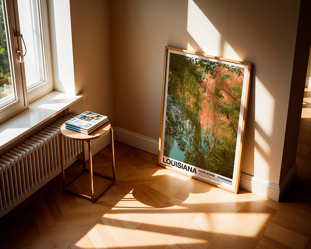 Landschapskunst met meer en zachte reflecties