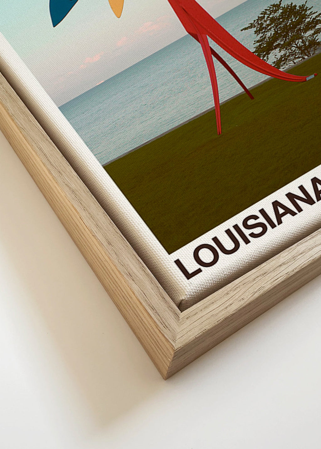 Reisposter Louisiana sculpturaal mobiel