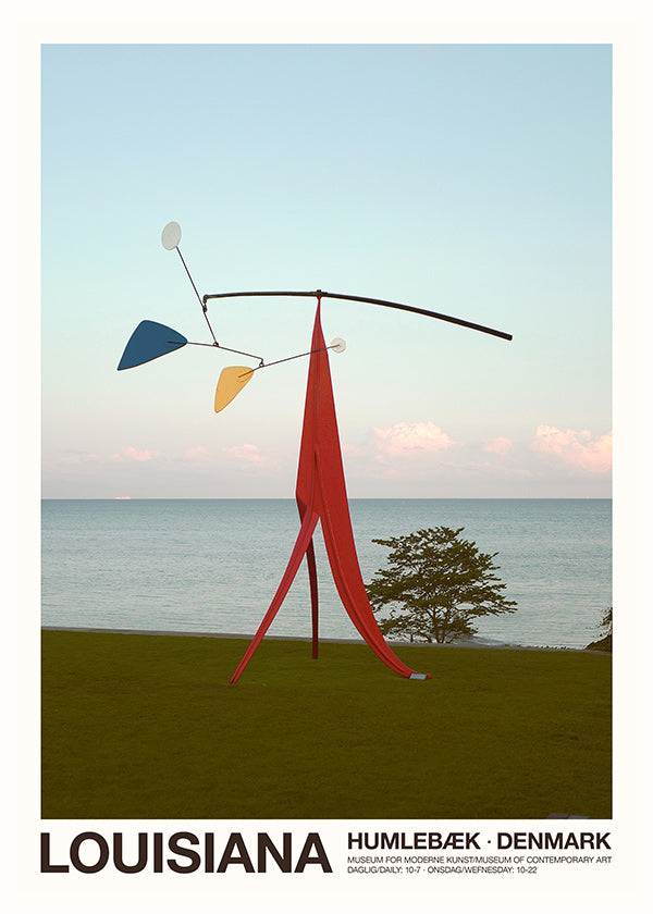 Reisposter Louisiana sculpturaal mobiel