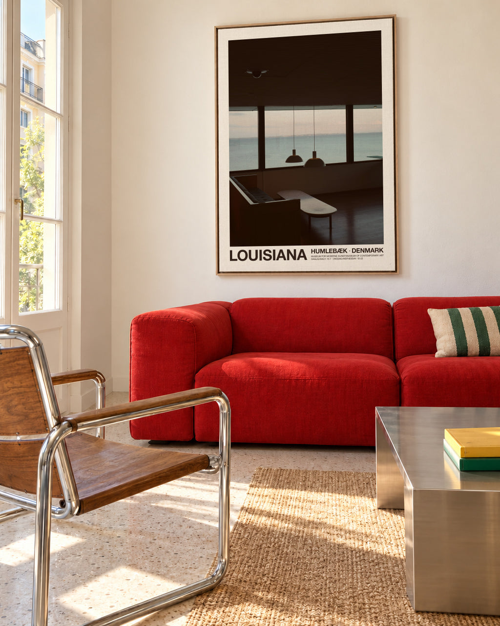 Louisiana - The View - Framed canvas in an interior