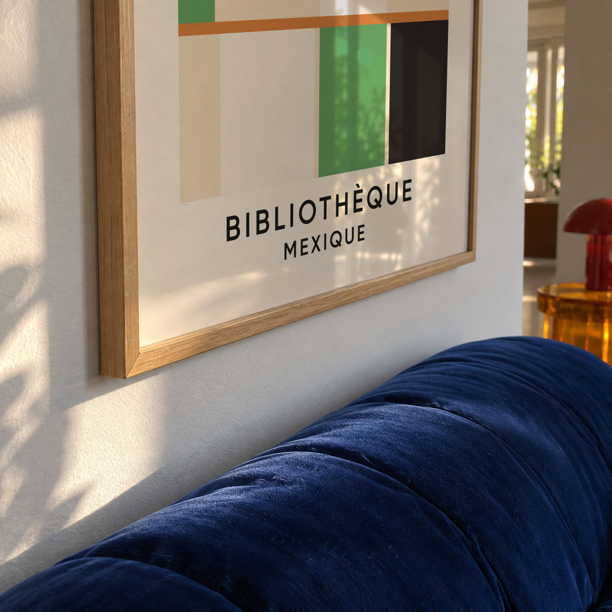 Charlotte Perriand - Bibliothèque - Mexique - Framed poster detail