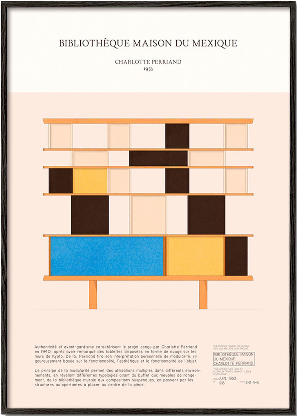 Illustratie modulair rek 1955