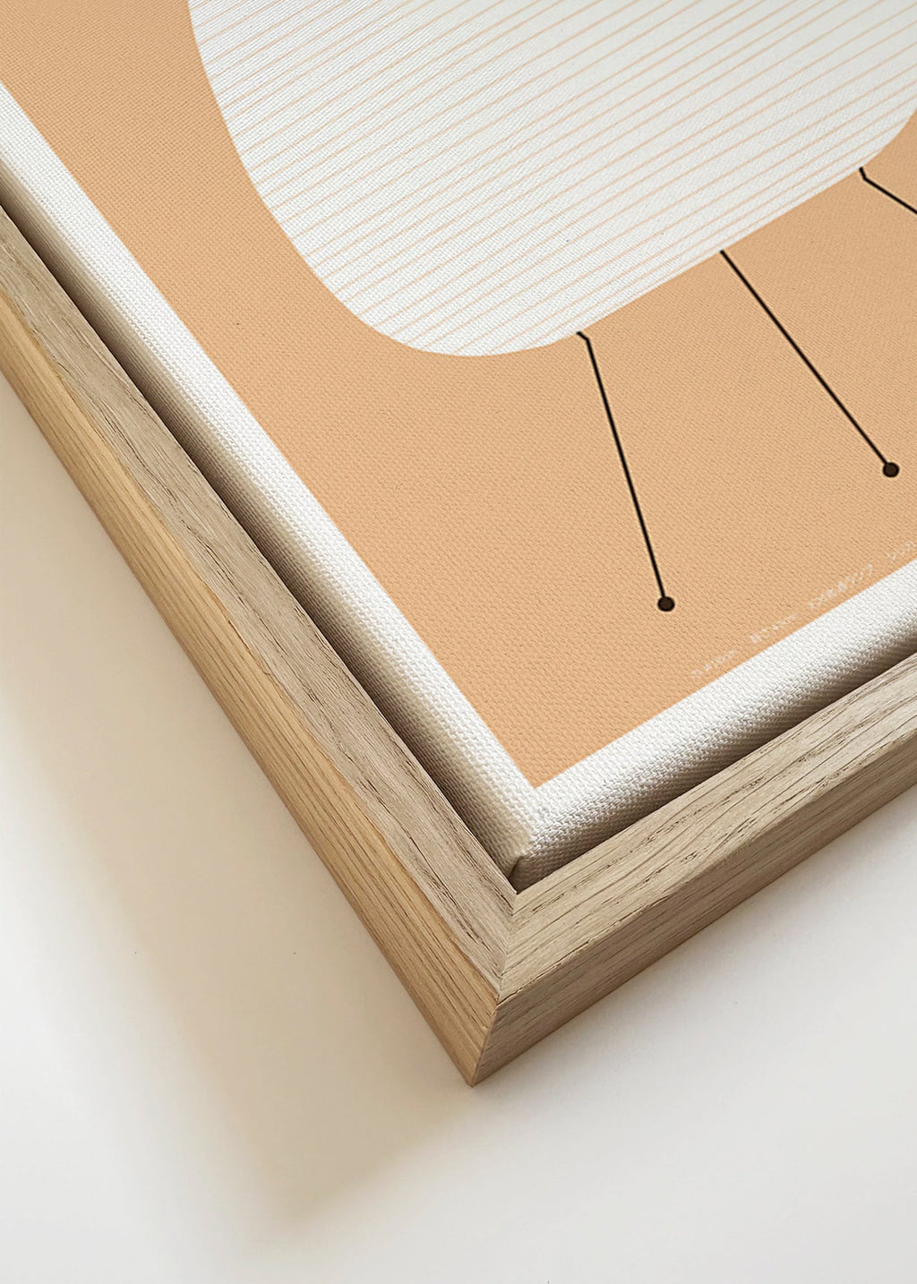 Minimalistische poster Noguchi Akari lamp