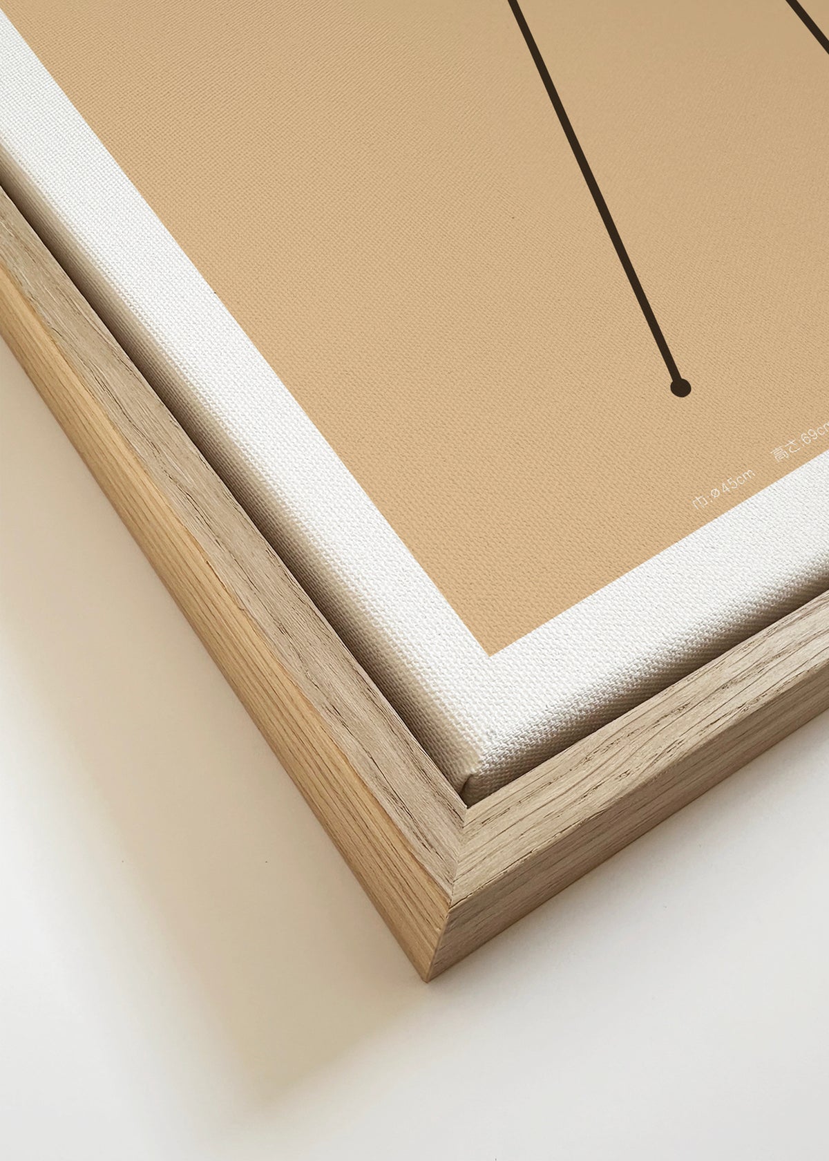 Noguchi - Akari 9A - Framed canvas detail