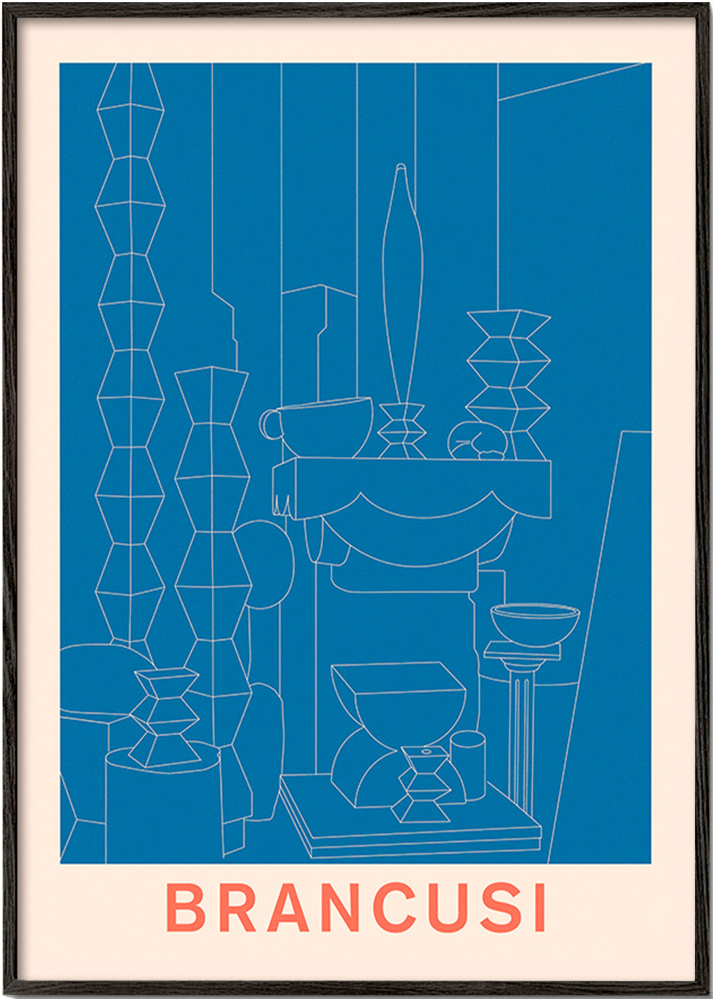 Geometrische illustratie Brancusi