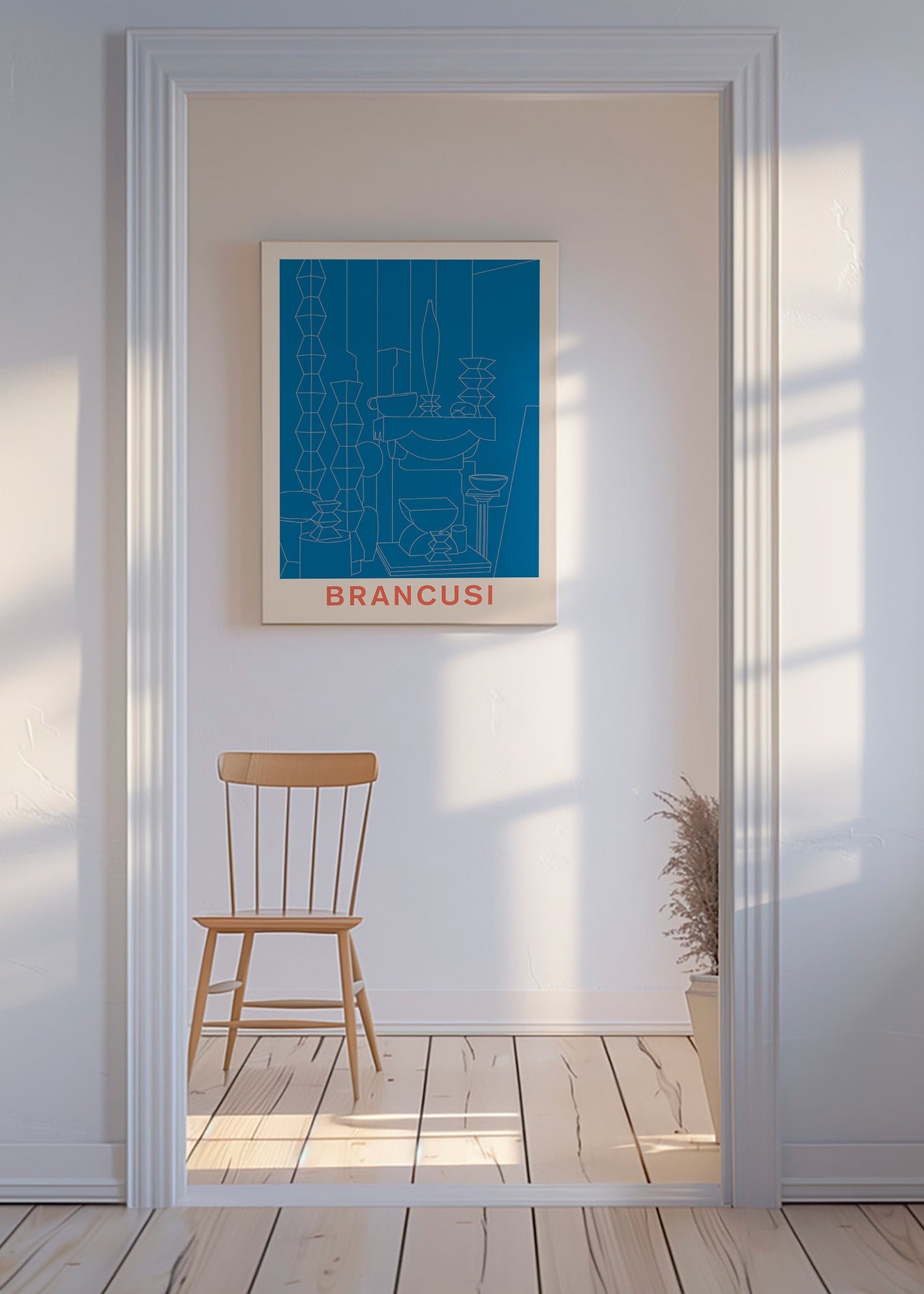 Geometrische illustratie Brancusi