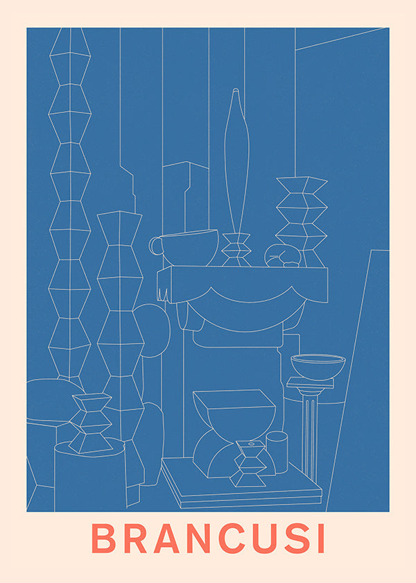 Geometrische illustratie Brancusi