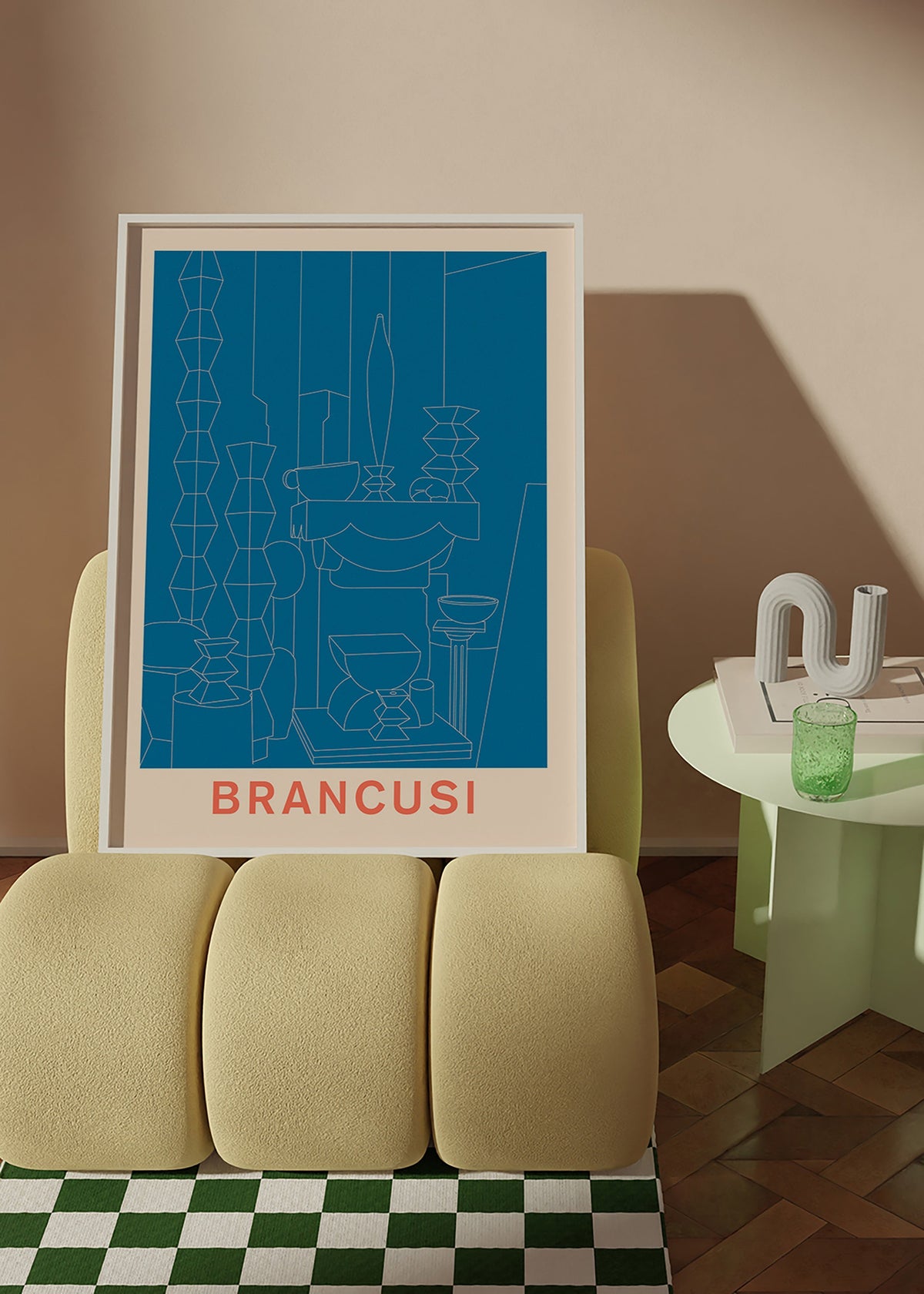 Geometrische illustratie Brancusi