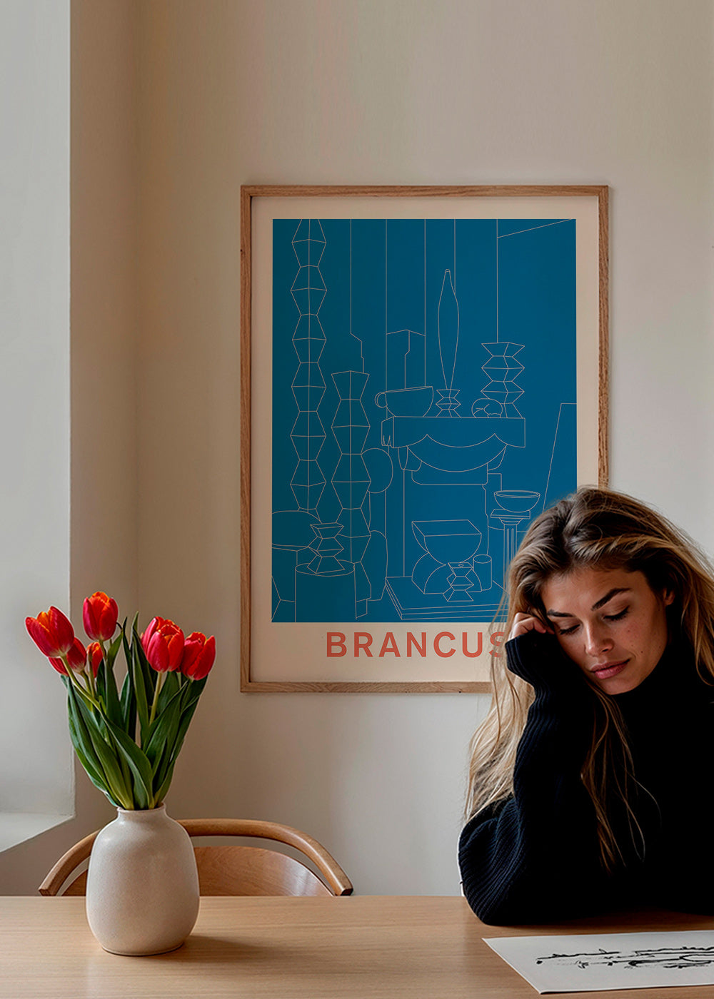 Geometrische illustratie Brancusi