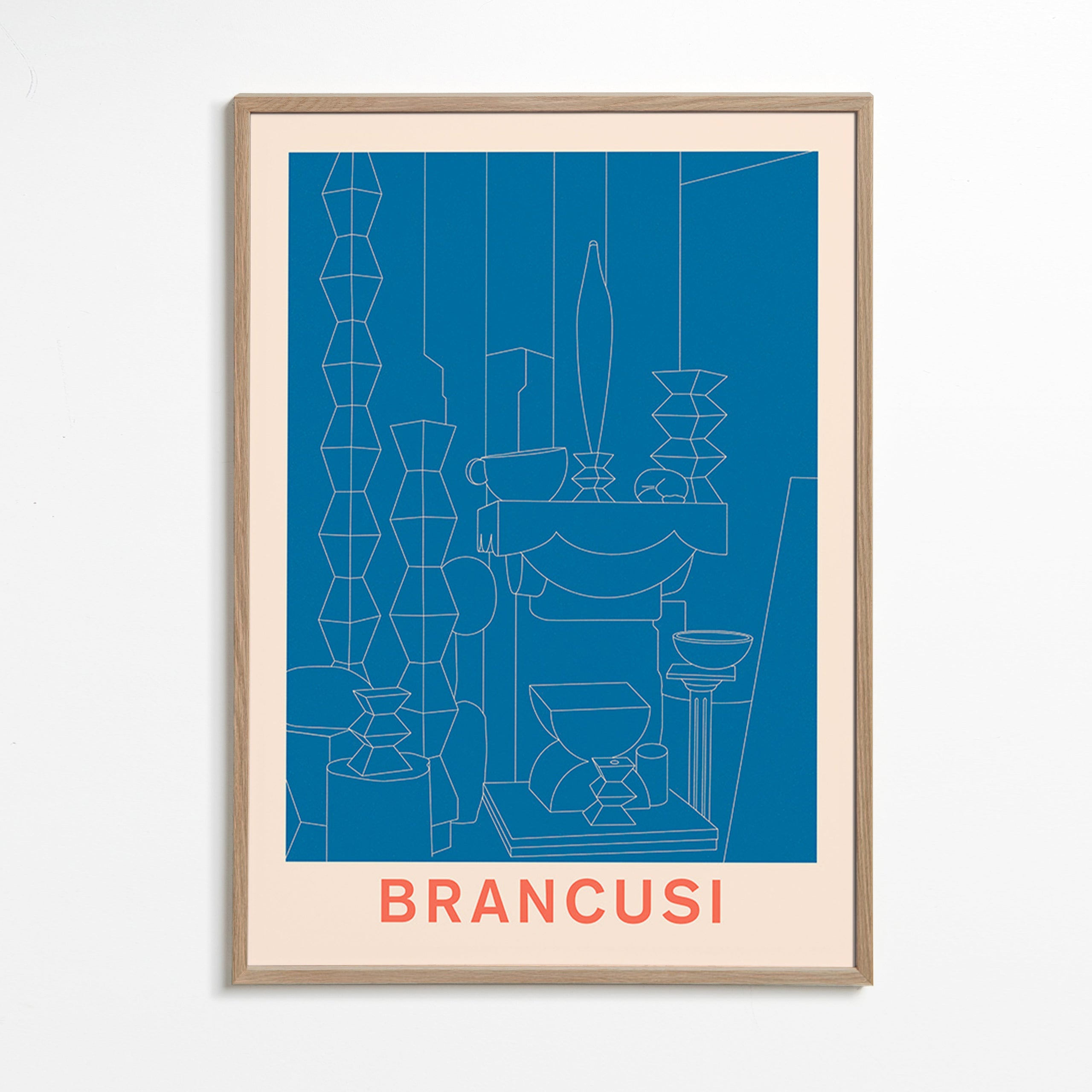 Geometrische illustratie Brancusi