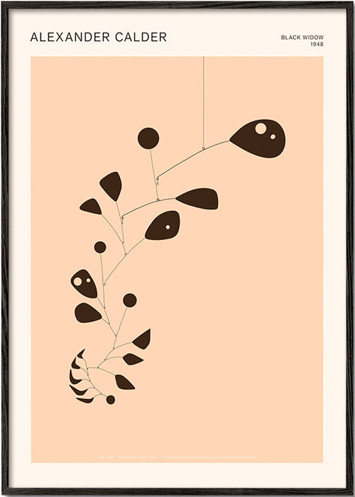 Botanische print met organische mobiel