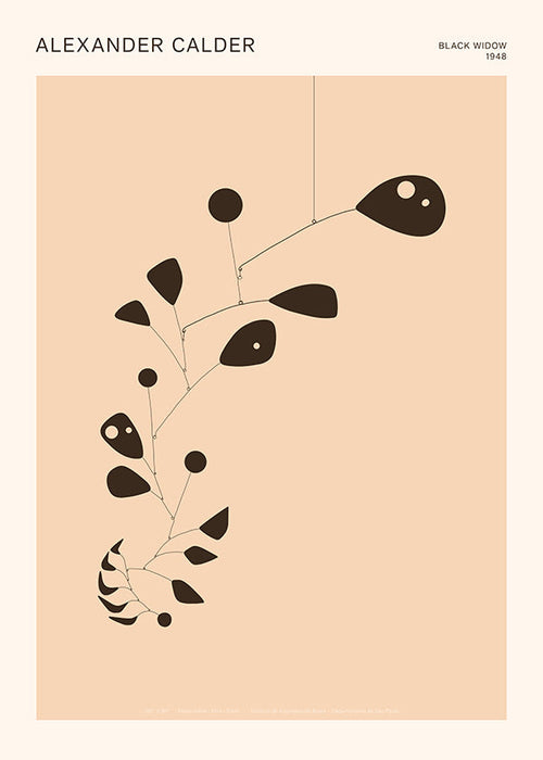 Botanische print met organische mobiel