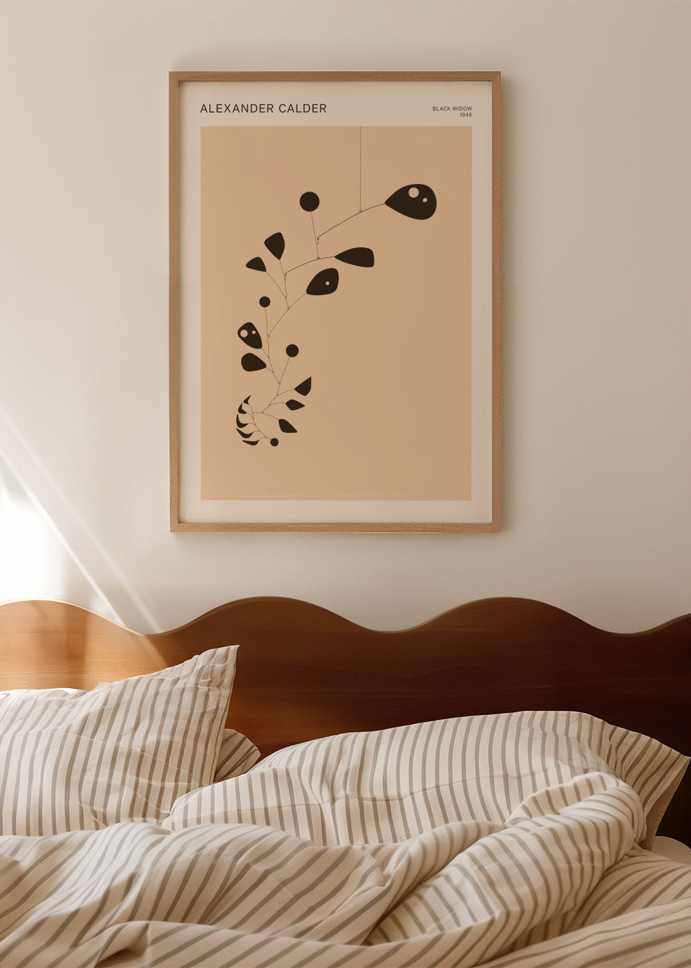 Alexander Calder - Black Widow - Mobile - Framed poster in an interior
