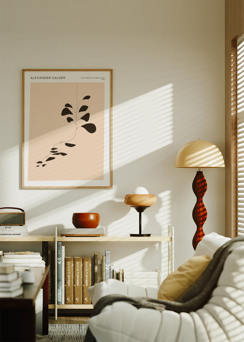 Alexander Calder - The Forest ist the best Place - Mobile - Framed poster in an interior
