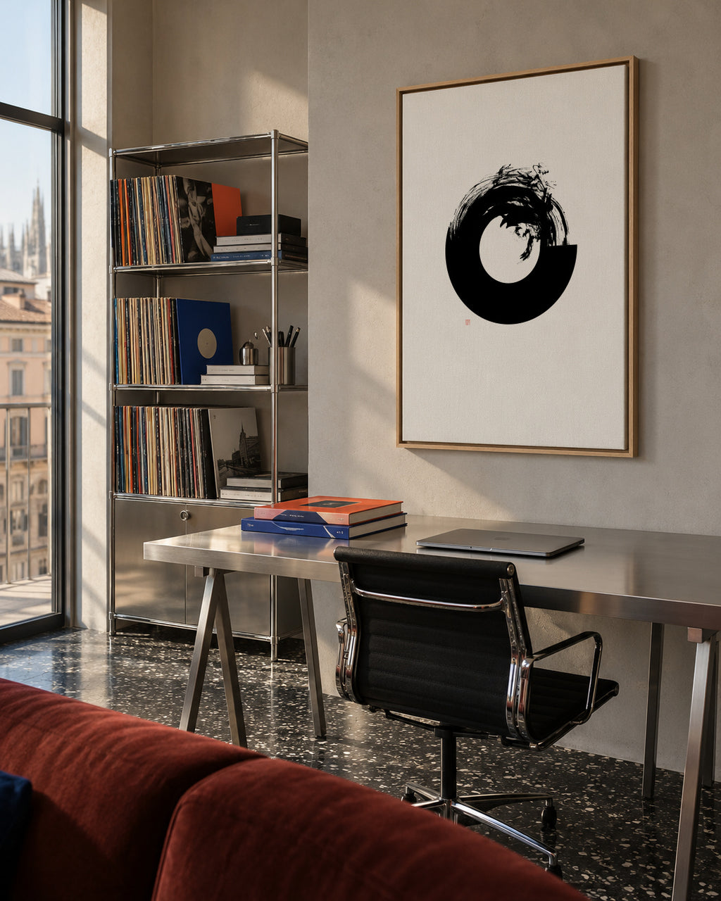 Union - Framed canvas in an interior