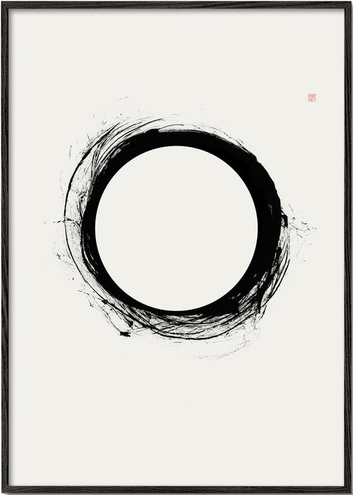 Minimalistisch ontwerp met gebaar cirkel
