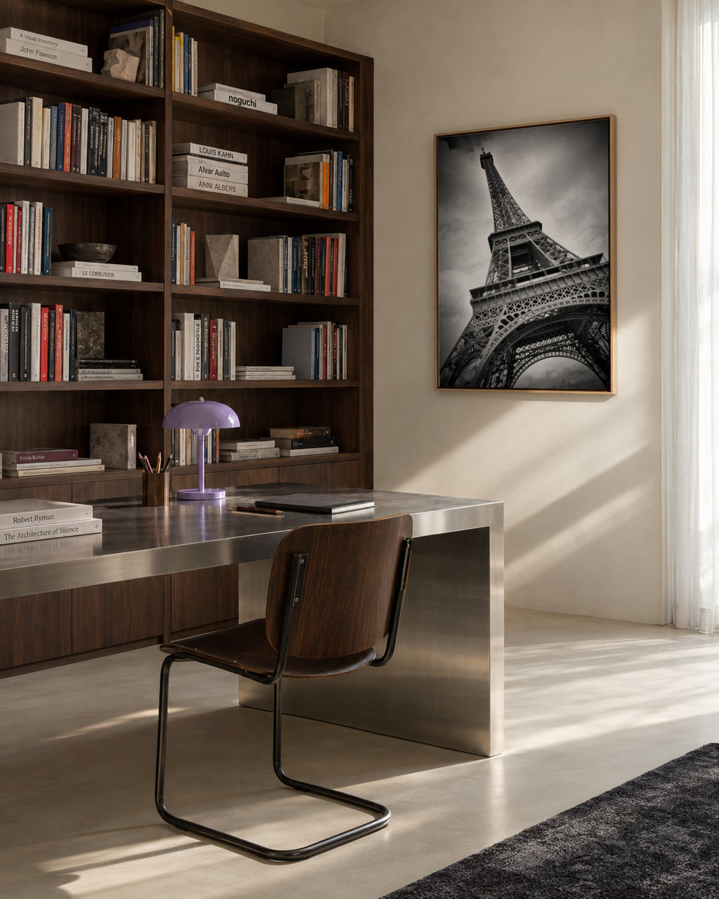 Eiffel Tower DYNAMIC - Framed canvas in an interior
