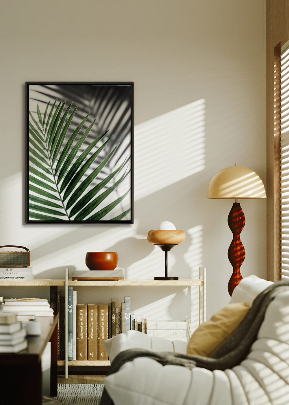 Summer shadows 3 - Framed canvas in an interior