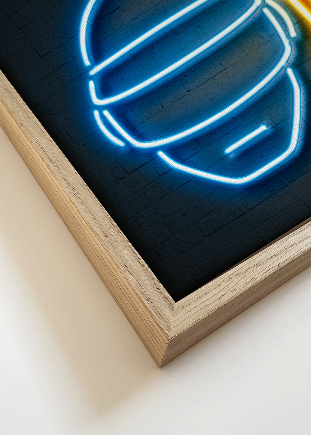 Vintage neon helm poster