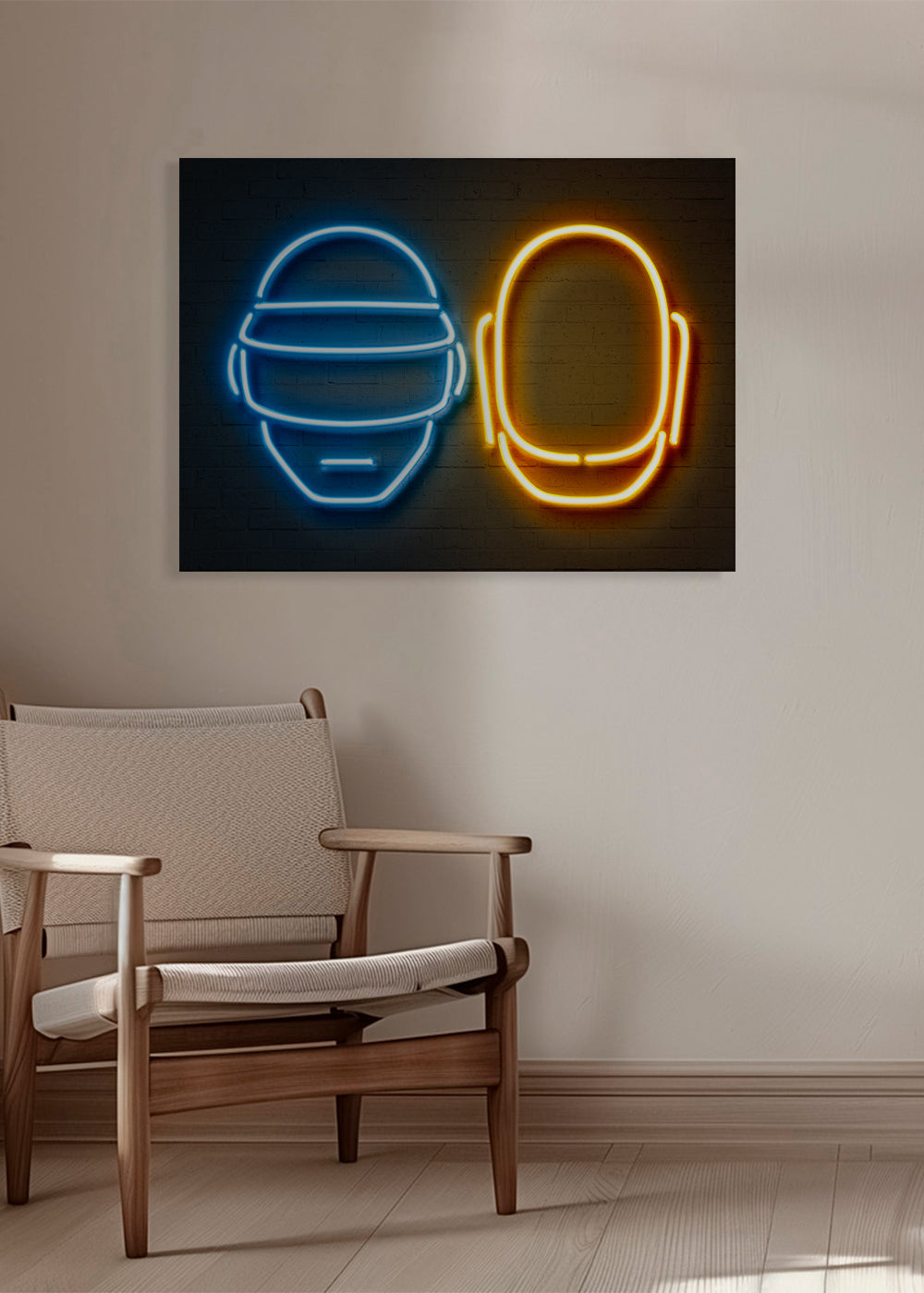 Vintage neon helm poster